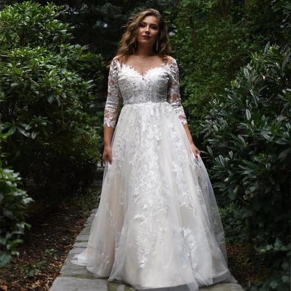 elegant wedding dress plus size wedding dresses bohemian lace half sleeve scoop neck a line boho garden wedding vestido de novia, White
elegant wedding dress plus size wedding dresses bohemian lace half sleeve scoop neck a line boho garden wedding vestido de novia, White