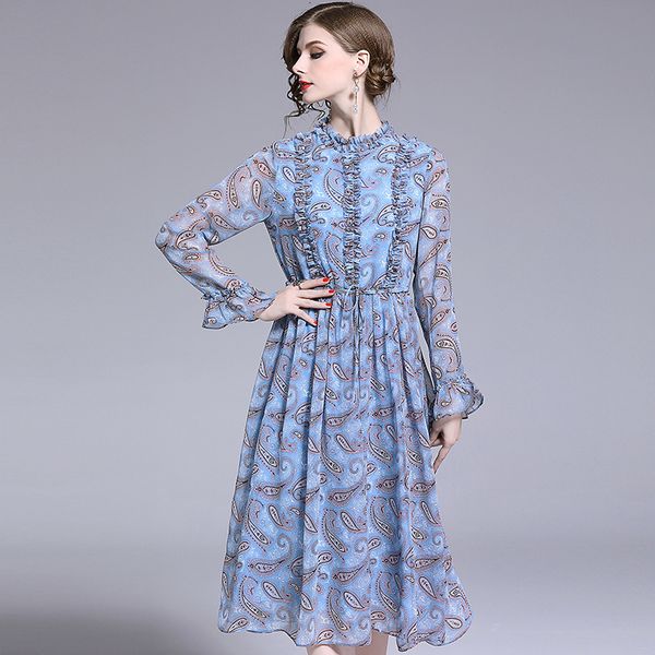 2021 new primavera e vero nova das mulheres retro azul chiffon babados gola vestido para senhora manga longa vestidos de marca meninas ddxa, Black;gray
2021 new primavera e vero nova das mulheres retro azul chiffon babados gola vestido para senhora manga longa vestidos de marca meninas ddxa, Black;gray