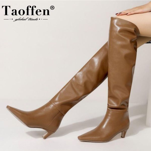 boots taoffen size 34-43 women high heel strange winter shoes woman fashion party knee footwear, Black
boots taoffen size 34-43 women high heel strange winter shoes woman fashion party knee footwear, Black