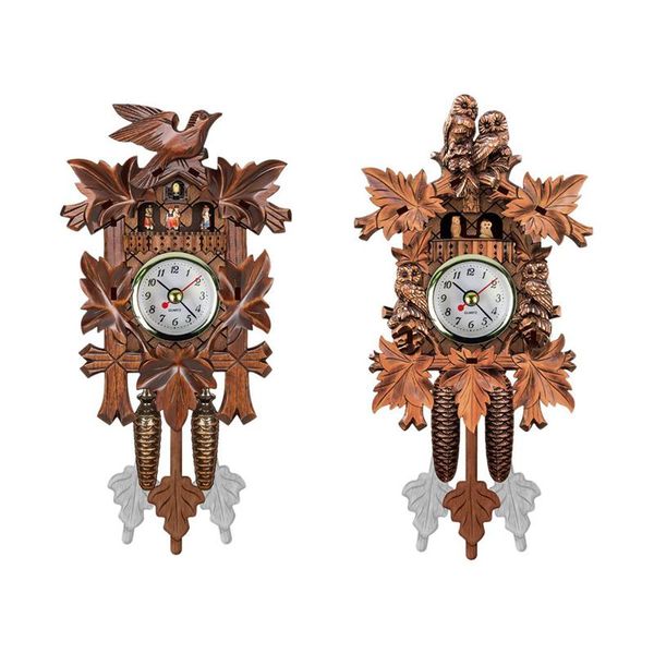 wall clocks 2 pcs vintage home decorative bird clock hanging wood cuckoo living room pendulum craft art for house
wall clocks 2 pcs vintage home decorative bird clock hanging wood cuckoo living room pendulum craft art for house