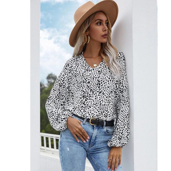 women's blouses & shirts chiffon blouse spot printing pullover v-neck autumn ladies office lady casual loose long sleeve sweet women, White
women's blouses & shirts chiffon blouse spot printing pullover v-neck autumn ladies office lady casual loose long sleeve sweet women, White