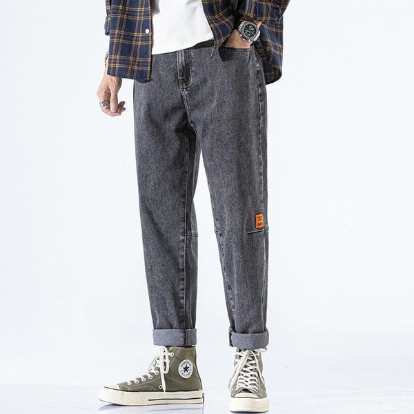 men's jeans 2021 fashion long pants loose large autumn small foot harlan hong kong style brand wear, Blue
men's jeans 2021 fashion long pants loose large autumn small foot harlan hong kong style brand wear, Blue