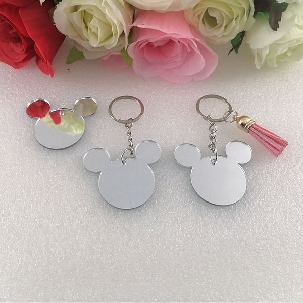 10pcs acrylic mouse head gold/silver mirror ornaments laser cut blank acrylic keychain party favor gifts for kids girls guest
10pcs acrylic mouse head gold/silver mirror ornaments laser cut blank acrylic keychain party favor gifts for kids girls guest