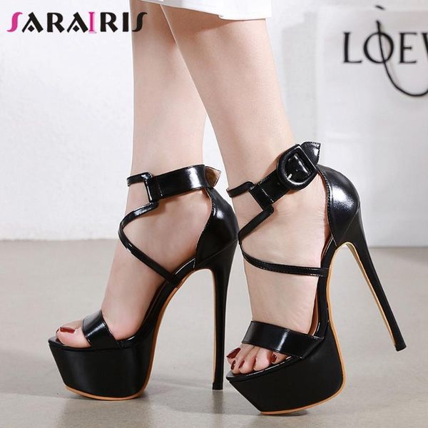 sarairis summer dress high sandals fashion unique extrem high heels sandals women party cool platform shoes woman, Black
sarairis summer dress high sandals fashion unique extrem high heels sandals women party cool platform shoes woman, Black