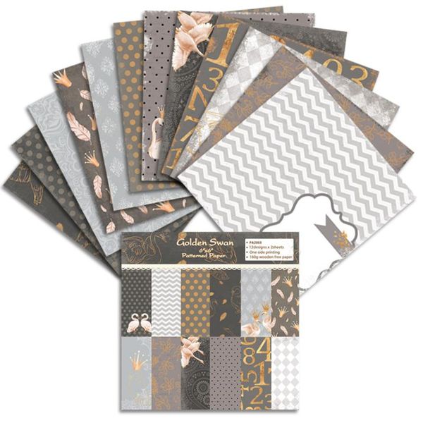 other arts and crafts 24 sheets 6"x6" swan patterned paper pad scrapbooking pack handmade craft background card pa2003
other arts and crafts 24 sheets 6"x6" swan patterned paper pad scrapbooking pack handmade craft background card pa2003