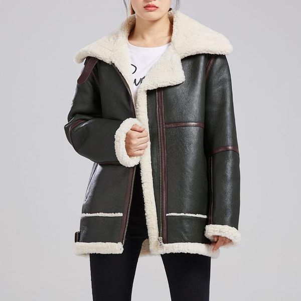 women's fur & faux oftbuy 2021 double faced real natural genuine leather coat winter jacket women thick warm outerwear luxury streetwea, Black
women's fur & faux oftbuy 2021 double faced real natural genuine leather coat winter jacket women thick warm outerwear luxury streetwea, Black