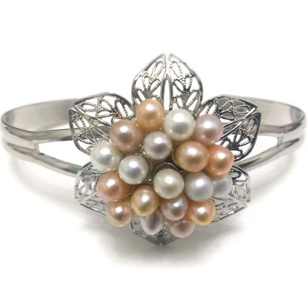 tennis 7.5-8 inches 5-6mm natural white pink and lavender freshwater rice pearl flower cluster tibetan silver bangle, Golden;silver
tennis 7.5-8 inches 5-6mm natural white pink and lavender freshwater rice pearl flower cluster tibetan silver bangle, Golden;silver