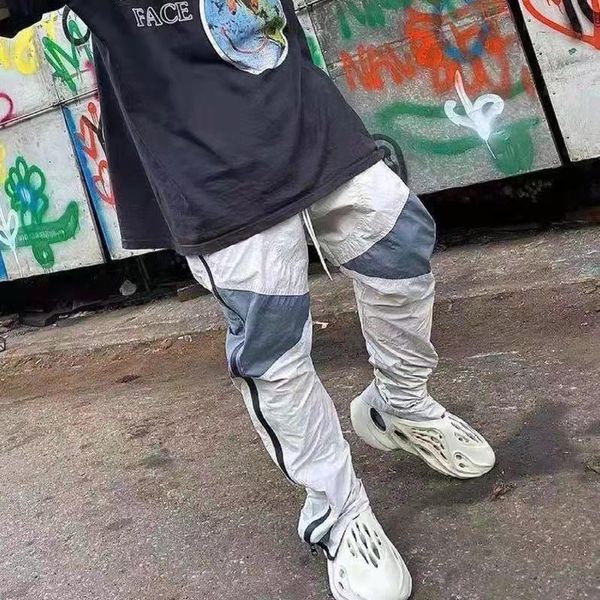 men's pants harajuku vibe style patchwork waterproof zipper casual trousers mens streetwear drawstring color block oversized loose, Black
men's pants harajuku vibe style patchwork waterproof zipper casual trousers mens streetwear drawstring color block oversized loose, Black