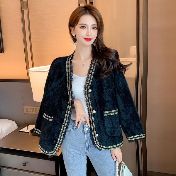 women's knits & tees all-match slim elegant imitation mink fleece coat loose fashion ladies autumn and winter knitted sweater cardigan, White
women's knits & tees all-match slim elegant imitation mink fleece coat loose fashion ladies autumn and winter knitted sweater cardigan, White