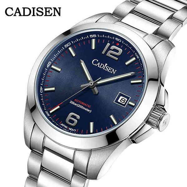 cadisen sapphire waterproof 200m man's wristwatch sapphire crystal mirror automatic mechanical business watch men luminous, Silver
cadisen sapphire waterproof 200m man's wristwatch sapphire crystal mirror automatic mechanical business watch men luminous, Silver