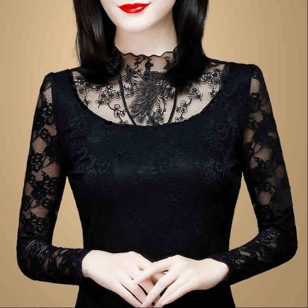 hollow out women spring autumn style lace blouses shirts casual long sleeve patchwork spliced turtleneck blusas df2600, White
hollow out women spring autumn style lace blouses shirts casual long sleeve patchwork spliced turtleneck blusas df2600, White