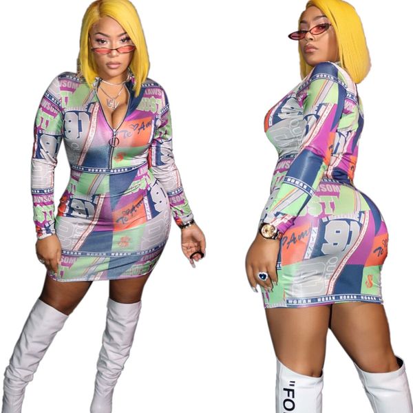 2021 new digital printing zipper fashion package hip women mini autumn european and american clothes il6o, Black;gray
2021 new digital printing zipper fashion package hip women mini autumn european and american clothes il6o, Black;gray