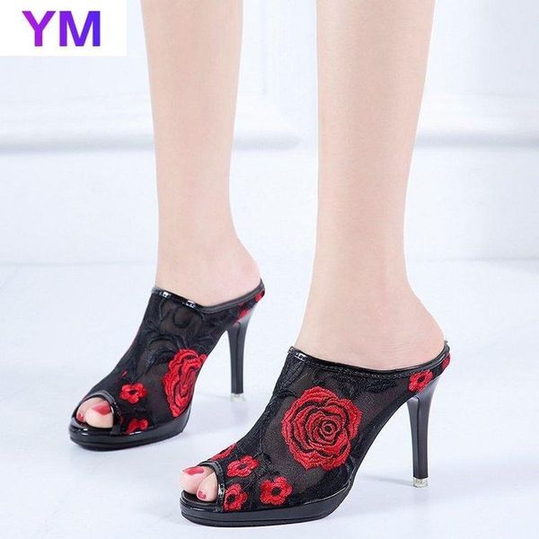 sandals fashion 2021 high heels woman mesh flowers summer pumps peep toe ankle buckle strap handmade zapatos de mujer plataforma, Black
sandals fashion 2021 high heels woman mesh flowers summer pumps peep toe ankle buckle strap handmade zapatos de mujer plataforma, Black
