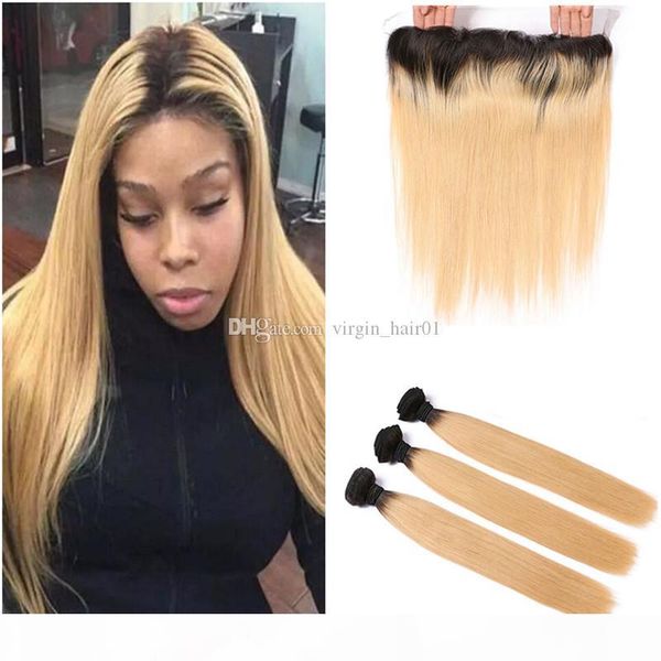 two tone 1b 27 honey blonde human hair weft with full frontals honey blonde ombre hair weaves with 13*4 lace frontal closure, Black;brown
two tone 1b 27 honey blonde human hair weft with full frontals honey blonde ombre hair weaves with 13*4 lace frontal closure, Black;brown