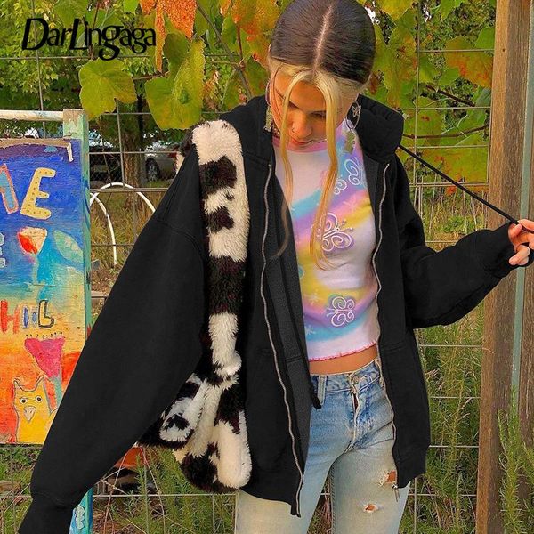 women's hoodies & sweatshirts darlingaga harajuku fleece brown autumn winter jacket out oversized women causal pockets zip up sweat hoo, Black
women's hoodies & sweatshirts darlingaga harajuku fleece brown autumn winter jacket out oversized women causal pockets zip up sweat hoo, Black