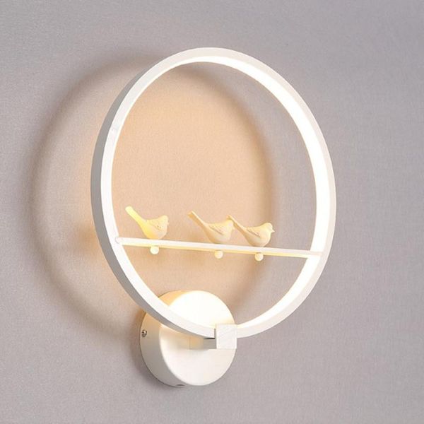 wall lamps round circle sconces 18w led with bird angle lover decoration for home indoor lighting
wall lamps round circle sconces 18w led with bird angle lover decoration for home indoor lighting