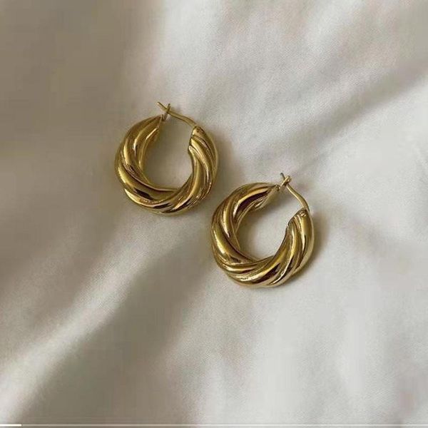 hoop & huggie high grade waterproof stainless steel 18k gold twist texture chunky hoops minimalist small earrings for women, Golden;silver
hoop & huggie high grade waterproof stainless steel 18k gold twist texture chunky hoops minimalist small earrings for women, Golden;silver