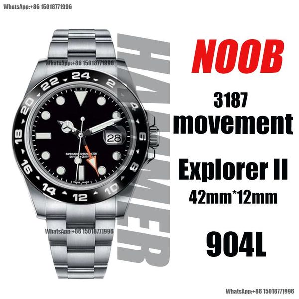 wristwatches men's automatic mechanical watch 42mm gmt explore ii 216570 blnr black/blue 904l ss 1:1 edition bracelet a3187, Slivery;brown
wristwatches men's automatic mechanical watch 42mm gmt explore ii 216570 blnr black/blue 904l ss 1:1 edition bracelet a3187, Slivery;brown