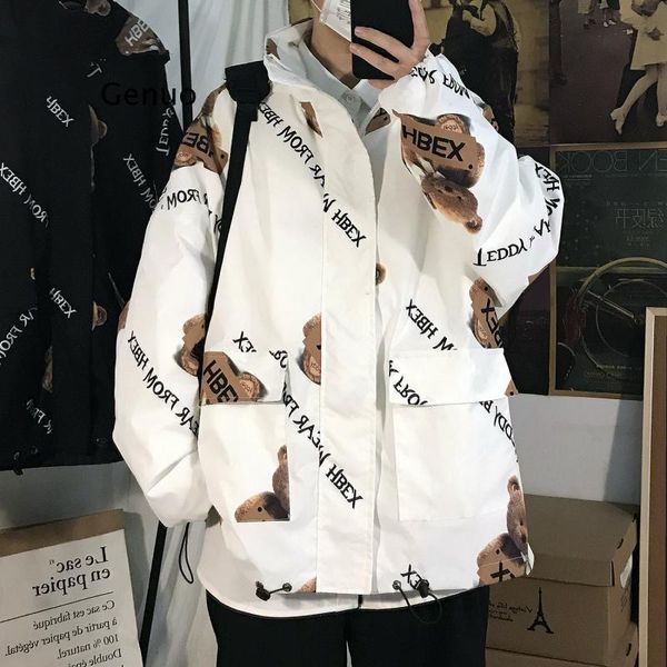 men's jackets winter man wadded parka vintage print loose japanese hooded large fur collar men clothing fashion coats, Black;brown
men's jackets winter man wadded parka vintage print loose japanese hooded large fur collar men clothing fashion coats, Black;brown