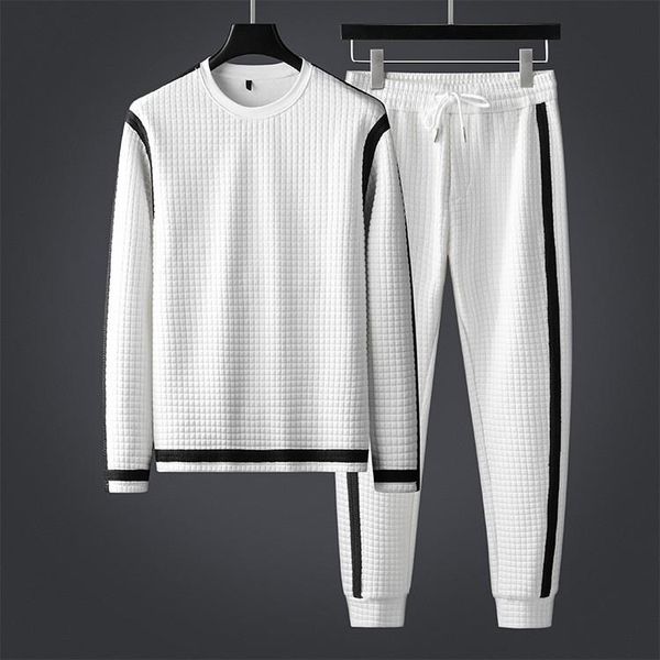 men's tracksuits minglu autumn winter sets (sweatshirts+pants) luxury walf checks sport casual male suits slim elastic waist man 4xl, Gray
men's tracksuits minglu autumn winter sets (sweatshirts+pants) luxury walf checks sport casual male suits slim elastic waist man 4xl, Gray