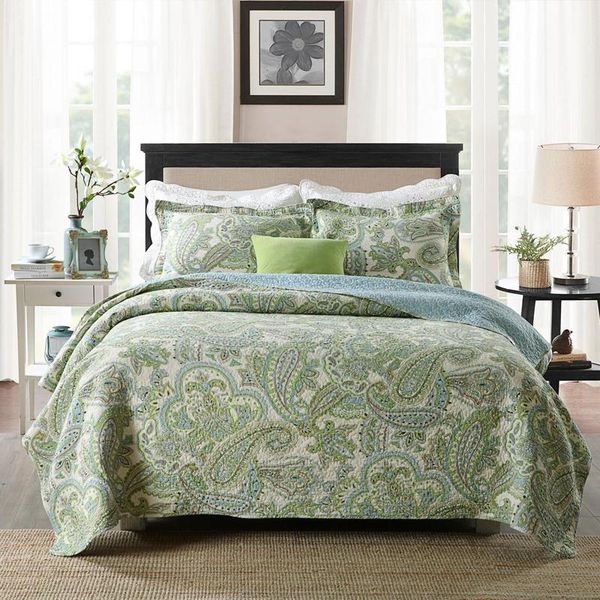 comforters & sets cashew flowers embroidery cotton home quilting quilts 3pcs pastoral green bedding bedspread bedcover king size patchwork
comforters & sets cashew flowers embroidery cotton home quilting quilts 3pcs pastoral green bedding bedspread bedcover king size patchwork
