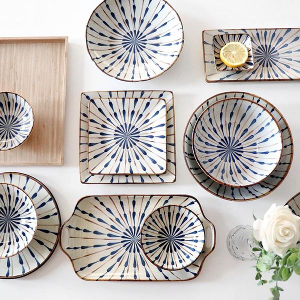 dinnerware sets japanese ceramic cutlery set rice bowl steak dish salad noodle sushi long fish plat creative kitchen decoration
dinnerware sets japanese ceramic cutlery set rice bowl steak dish salad noodle sushi long fish plat creative kitchen decoration