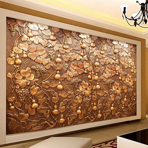 wallpapers custom po 3d embossed bronze carved gourd vine leaves wallpaper for bedroom living room tv background wall paper large murals
wallpapers custom po 3d embossed bronze carved gourd vine leaves wallpaper for bedroom living room tv background wall paper large murals