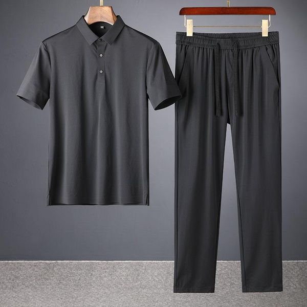 men's tracksuits jsbd summer premium silk skating quick-dry rollneck two piece thin short sleeve casual sports set, Gray
men's tracksuits jsbd summer premium silk skating quick-dry rollneck two piece thin short sleeve casual sports set, Gray