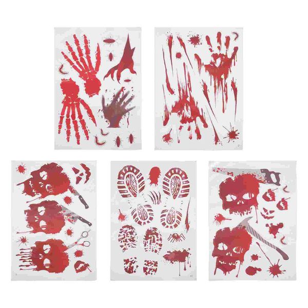 party decoration 5 sheets of bloody stickers creative wall festival background decal
party decoration 5 sheets of bloody stickers creative wall festival background decal