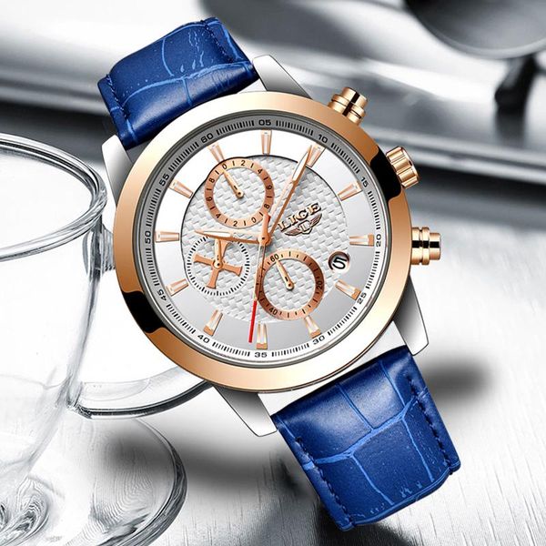wristwatches lige men watches 2021 fashion wrist business blue male leather watch for relogio masculino, Slivery;brown
wristwatches lige men watches 2021 fashion wrist business blue male leather watch for relogio masculino, Slivery;brown