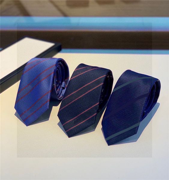 

trendy men silk neck ties 7cm bee stripe pattern tie business neckwear designer corbata male cravate cravattino with gift box, Blue;purple