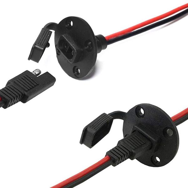smart power plugs 4 pcs sae socket sidewall port, quick connect solar panel mount,for generator battery charger