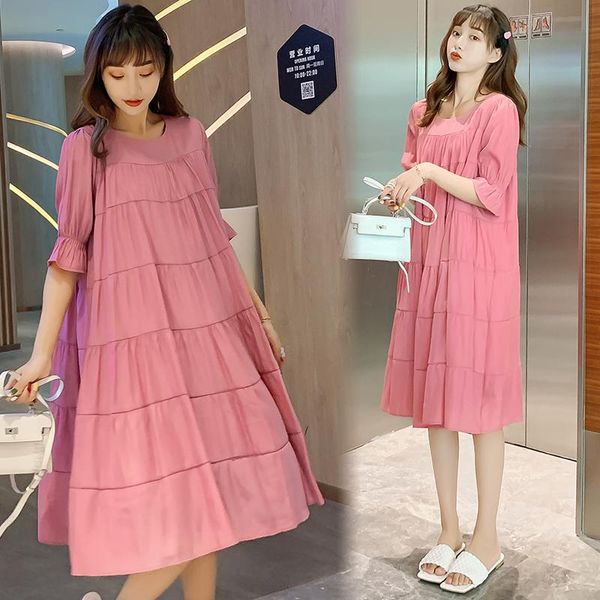 175# maternity dress summer cotton o neck plain color cake dressshort sleeves loose stylish dress pregnant women mom, White
175# maternity dress summer cotton o neck plain color cake dressshort sleeves loose stylish dress pregnant women mom, White