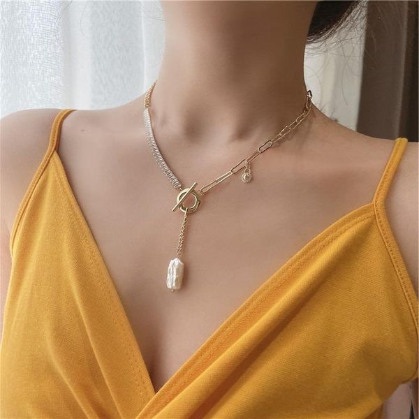 pendant necklaces u-magical asymmetric chunky chain irregular faux pearl necklace for women toggle clasp rhinestone jewellery, Silver
pendant necklaces u-magical asymmetric chunky chain irregular faux pearl necklace for women toggle clasp rhinestone jewellery, Silver