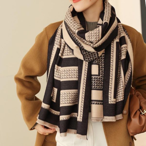 scarves 2021 thick warm blanket winter scarf women cashmere pashmina shawls design luxury striped print bufanda hijab wraps lady shawl, Blue;gray
scarves 2021 thick warm blanket winter scarf women cashmere pashmina shawls design luxury striped print bufanda hijab wraps lady shawl, Blue;gray