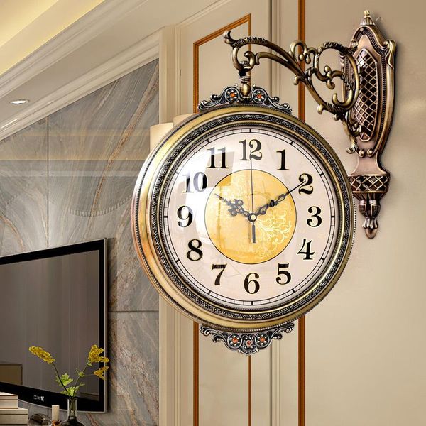 wall clocks double-side clock living room creative bedroom american double-sided old-style domestic hanging watch 50wc028
wall clocks double-side clock living room creative bedroom american double-sided old-style domestic hanging watch 50wc028