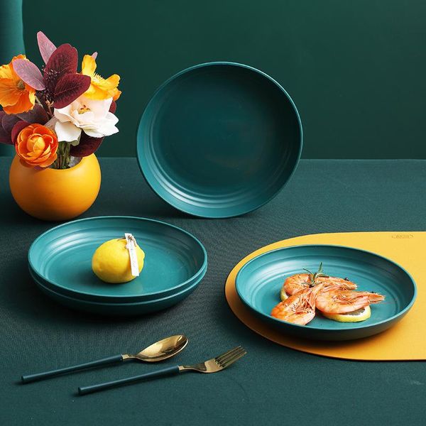 dishes & plates 4pcs 20cm round dinner plate dark green wheat straw environmentally friendly tableware meal fruit creative bone dish
dishes & plates 4pcs 20cm round dinner plate dark green wheat straw environmentally friendly tableware meal fruit creative bone dish