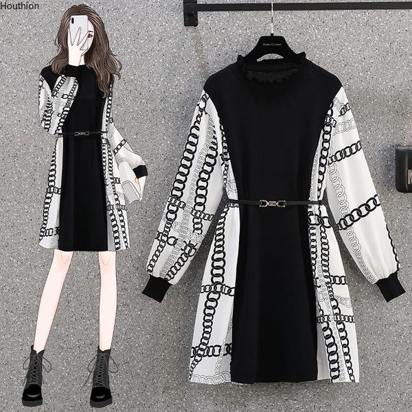 casual dresses chiffon women's dress party girl's summer print long sleeve clothing loose o-neck a-line lady mid-calf houthion, Black;gray
casual dresses chiffon women's dress party girl's summer print long sleeve clothing loose o-neck a-line lady mid-calf houthion, Black;gray