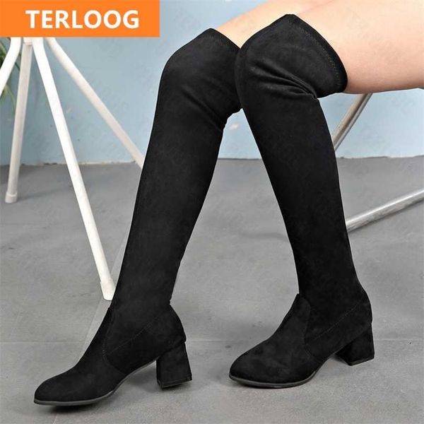 2022 winter high boots chelsea women mujer shoes suede fashion over-the-knee snow designer motorcycle 211105, Black
2022 winter high boots chelsea women mujer shoes suede fashion over-the-knee snow designer motorcycle 211105, Black