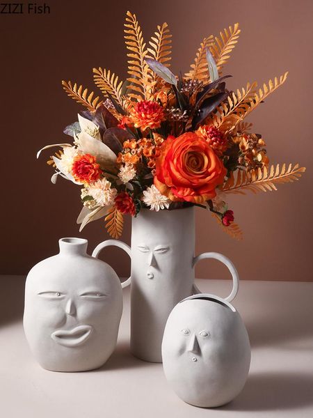 grey human face ceramic vase fun flower arrangement home decor modern deskdecorative ornaments crafts porcelain vases
grey human face ceramic vase fun flower arrangement home decor modern deskdecorative ornaments crafts porcelain vases