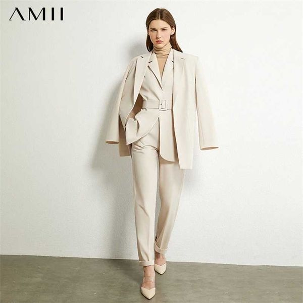 amii minimalism autumn women's suit blazer causal pants lapel office coat solid vest high waist women's suit pants 12070325 211007, White
amii minimalism autumn women's suit blazer causal pants lapel office coat solid vest high waist women's suit pants 12070325 211007, White