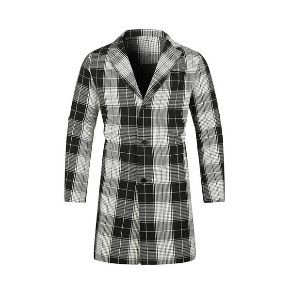 men's trench coats 2021 autumn winter plaid lapel single-breasted slim long-sleeve coat, Tan;black
men's trench coats 2021 autumn winter plaid lapel single-breasted slim long-sleeve coat, Tan;black