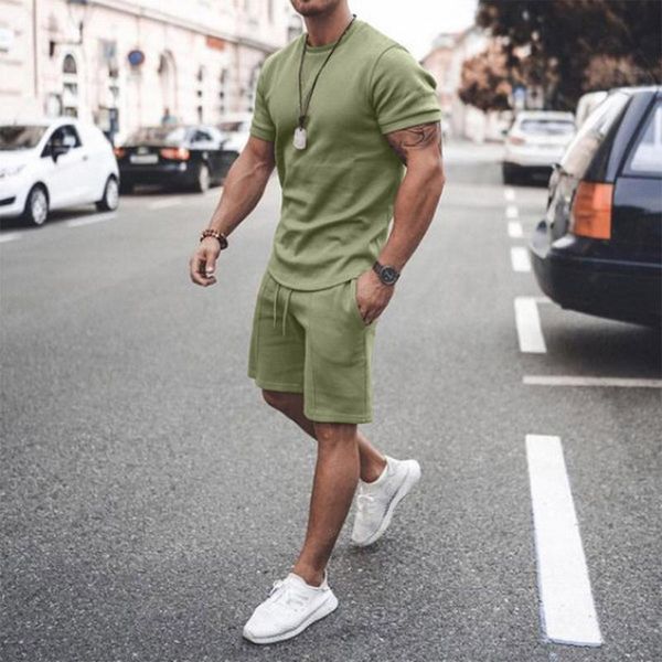 men's tracksuits shorts set men 2021 summer fashion fitness suit round neck breathable t-shirt sportswear male jogger tracksuit plus si, Gray
men's tracksuits shorts set men 2021 summer fashion fitness suit round neck breathable t-shirt sportswear male jogger tracksuit plus si, Gray