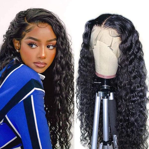 lace wigs water wave wig 13x4 frontal curly human hair remy closure pre plucked medium brown, Black;brown 
lace wigs water wave wig 13x4 frontal curly human hair remy closure pre plucked medium brown, Black;brown