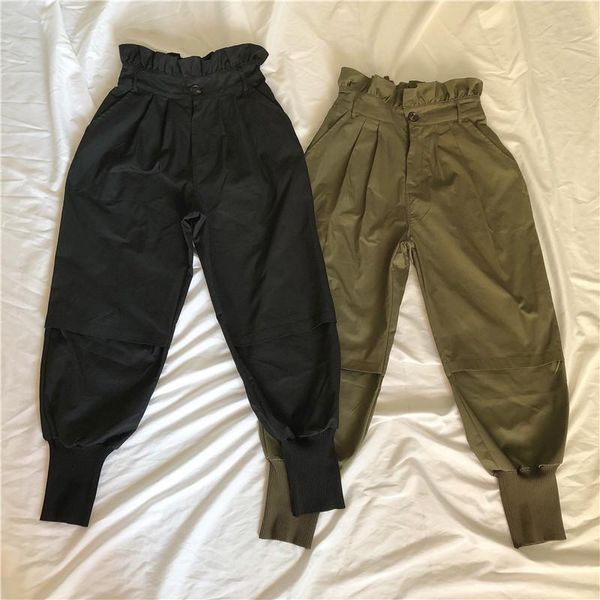 women's pants & capris women harajuku street hip-hop retro high-waisted fashion casual, Black;white
women's pants & capris women harajuku street hip-hop retro high-waisted fashion casual, Black;white