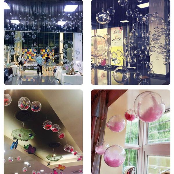party decoration 10pcs transparent balls sphere baubles diy ornament hanging for christmas tree dec889
party decoration 10pcs transparent balls sphere baubles diy ornament hanging for christmas tree dec889