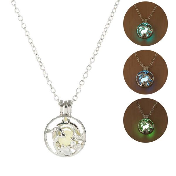 pendant necklaces hollow glowing classic necklace jewelry women halloween gifts luminous stone animal shape, Silver
pendant necklaces hollow glowing classic necklace jewelry women halloween gifts luminous stone animal shape, Silver