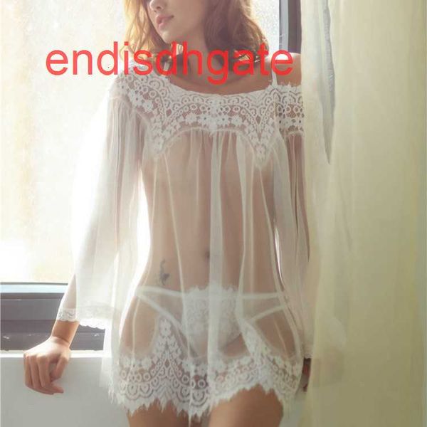 new style fun underwear perspective eyelash lace chenxin two piece nightdress, Black;white
new style fun underwear perspective eyelash lace chenxin two piece nightdress, Black;white
