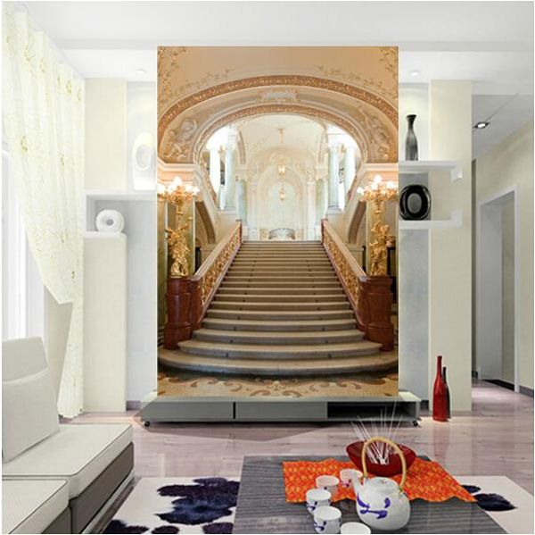 wallpapers wholesale 3d corridor stair mural wall for living room tv background po papel de parede sticker
wallpapers wholesale 3d corridor stair mural wall for living room tv background po papel de parede sticker