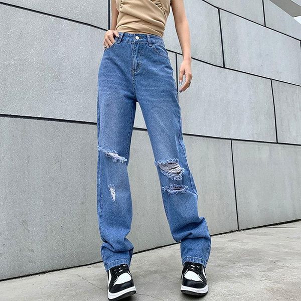women's pants & capris woman jeans high waist holed loose for pantalones vaqueros mujer, Black;white
women's pants & capris woman jeans high waist holed loose for pantalones vaqueros mujer, Black;white